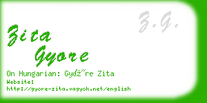 zita gyore business card